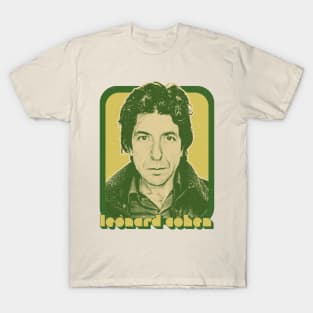 Leonard Cohen / Retro Style Fan Aesthetic Design T-Shirt